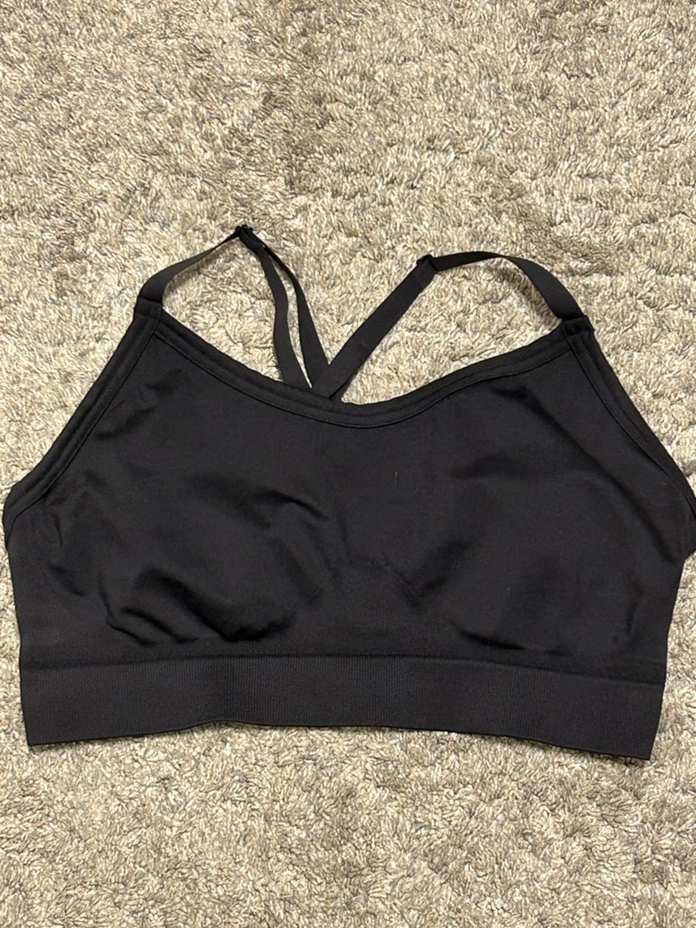 Gymshark Black Strappy Sports Bra